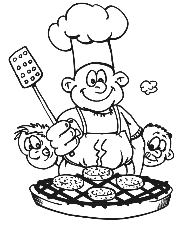 Barbecue Grills Coloring Coloring Pages
