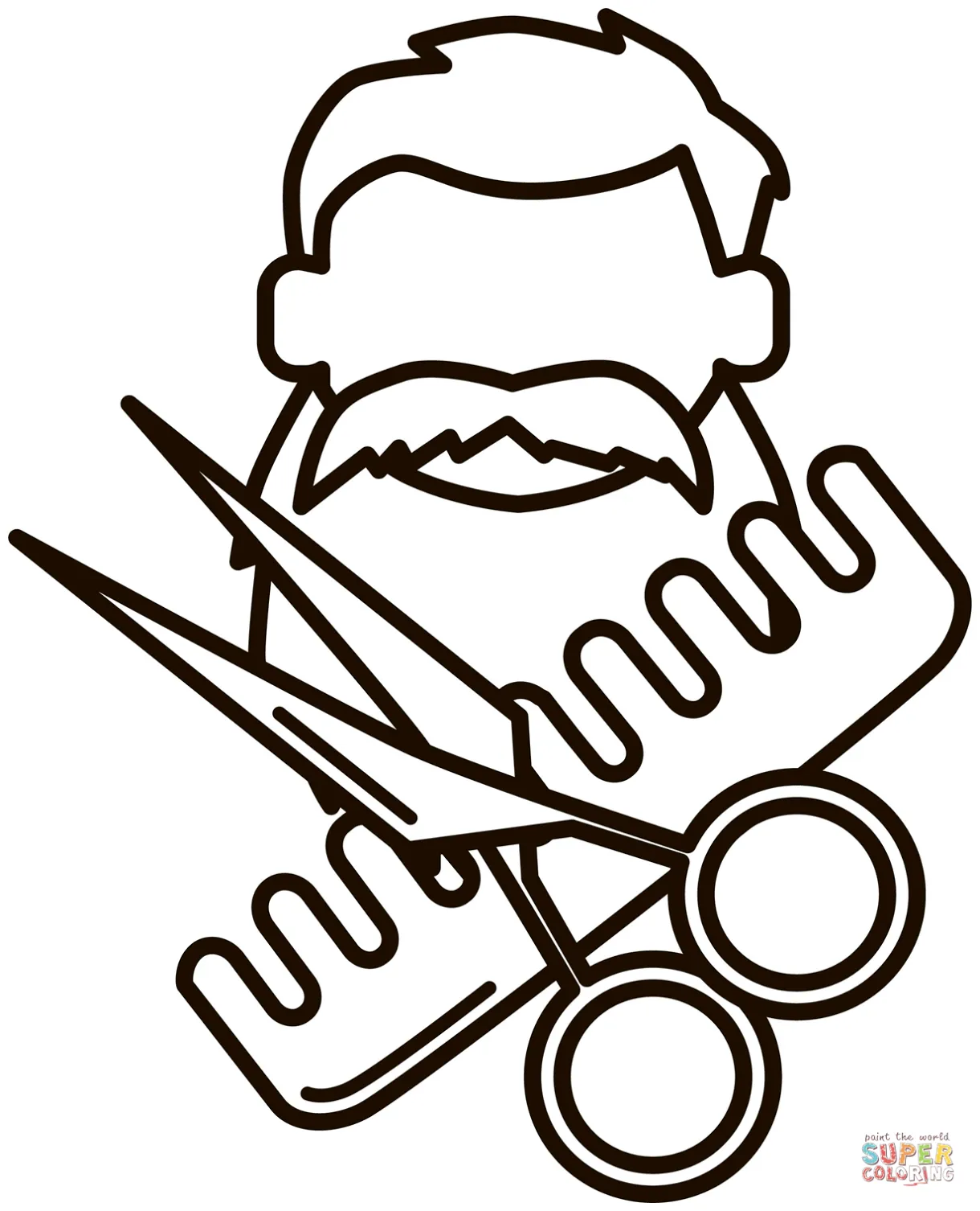 Barber shop coloring page free printable coloring pages