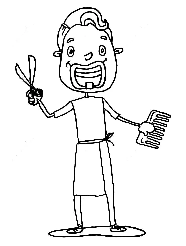Barber Coloring Pages - Free Printable Coloring Pages for Kids