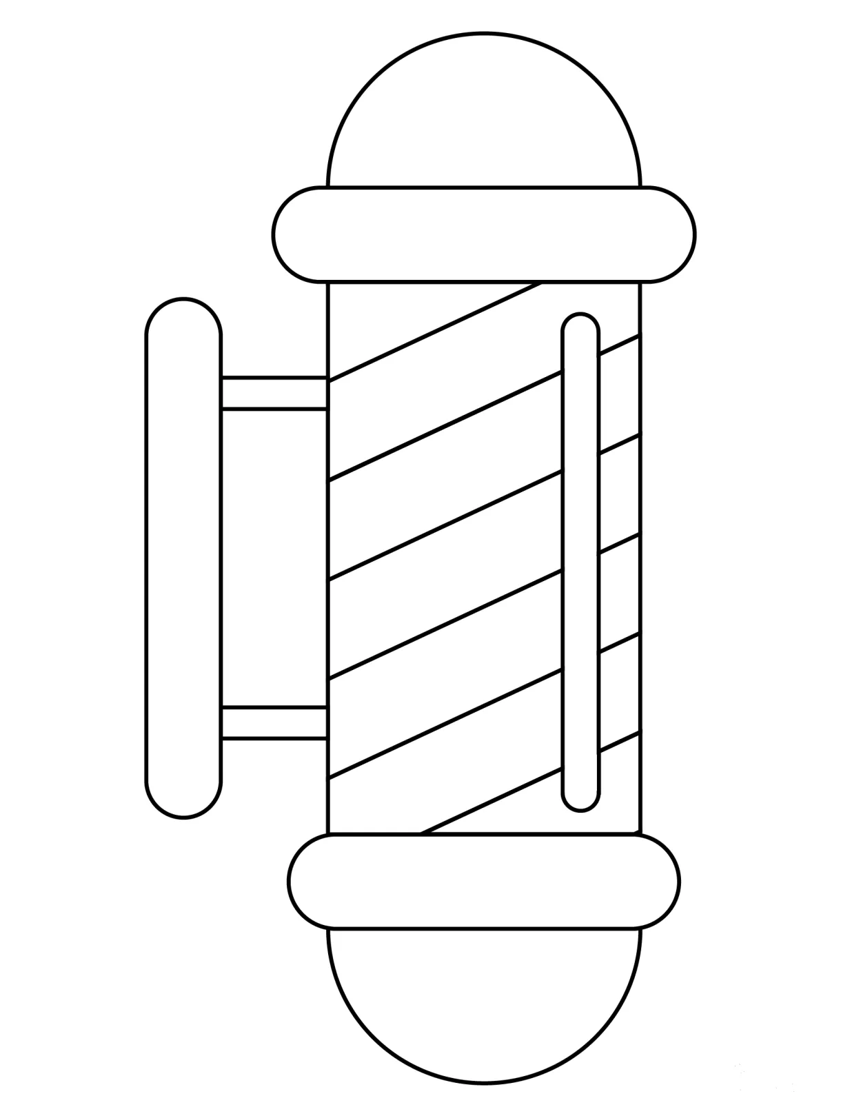 Barber pole coloring page colouringpages