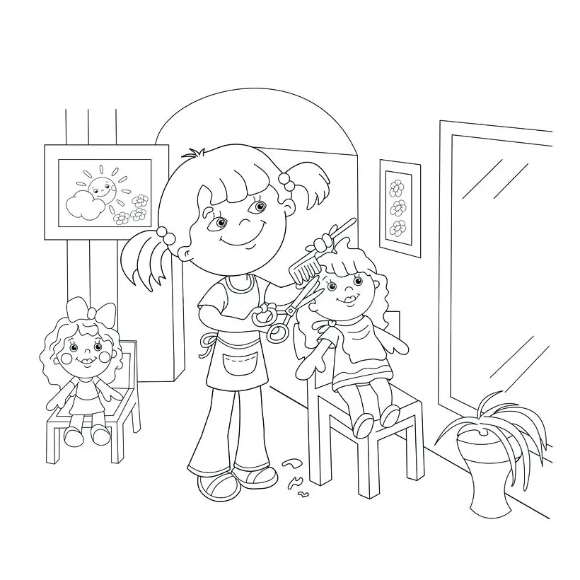 Barber pole coloring page coloring pages