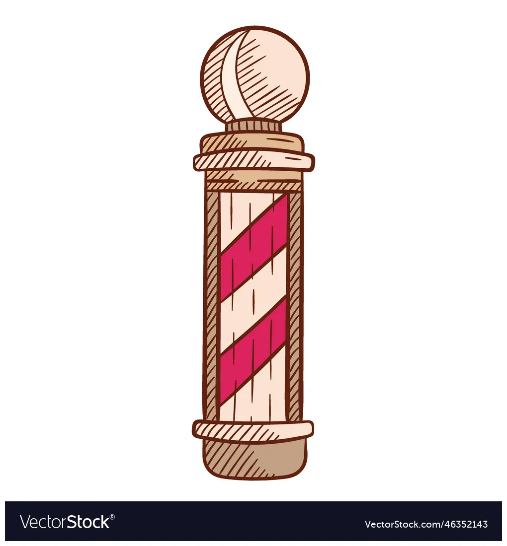 Barbershop pole vector vectorstock