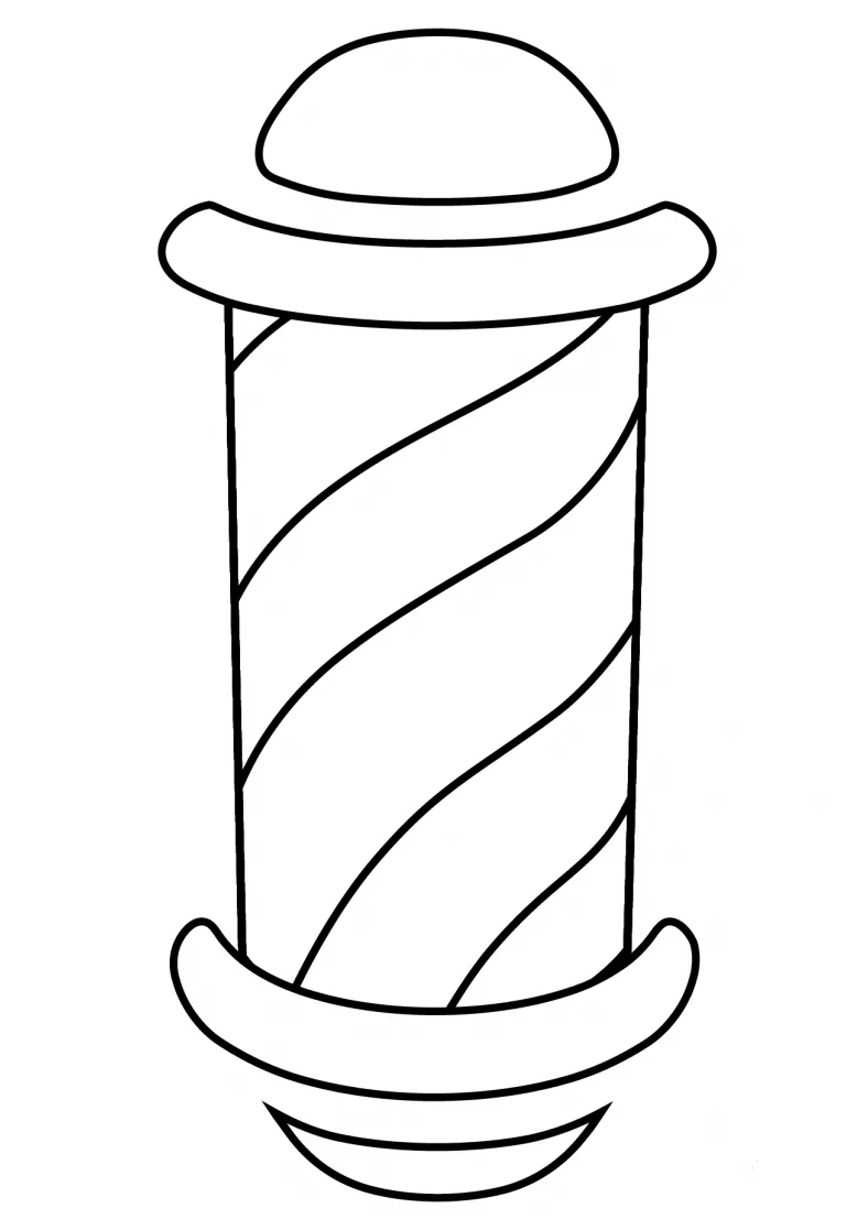 Barber pole emoji coloring page colouringpages printable coloring page