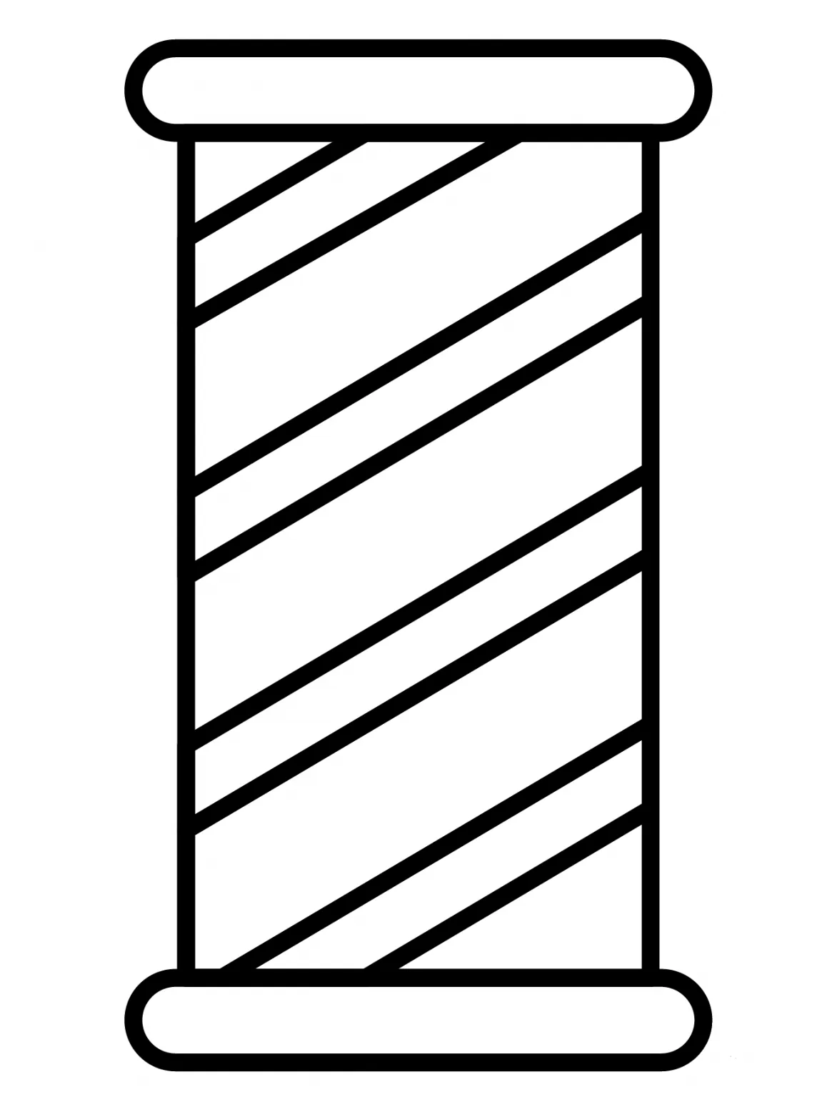 Barber pole emoji coloring page colouringpages