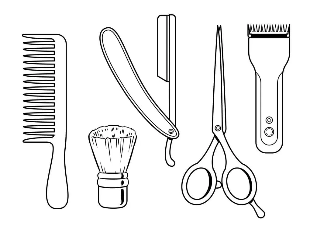 Printable barber pole coloring page free printable coloring pages for