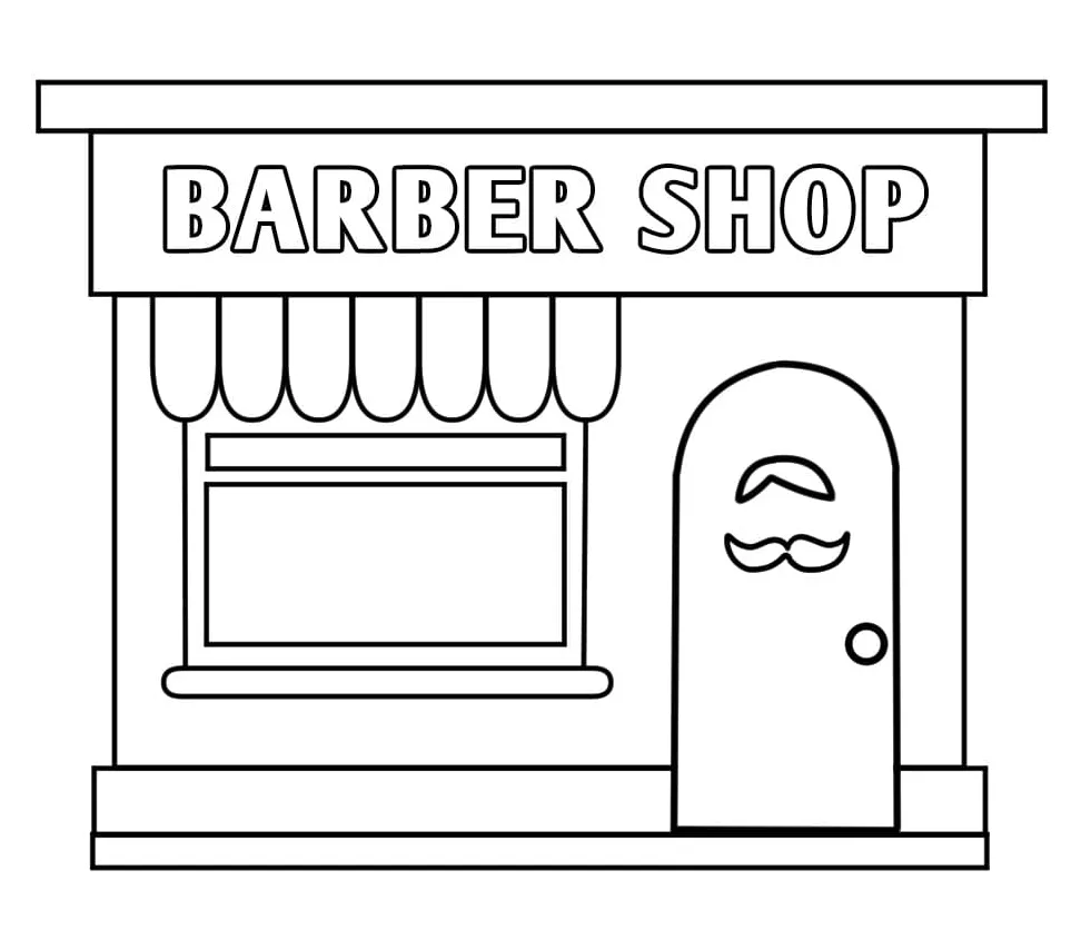 Printable barber pole coloring page free printable coloring pages for