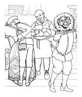 Bards puppets and coloring pages