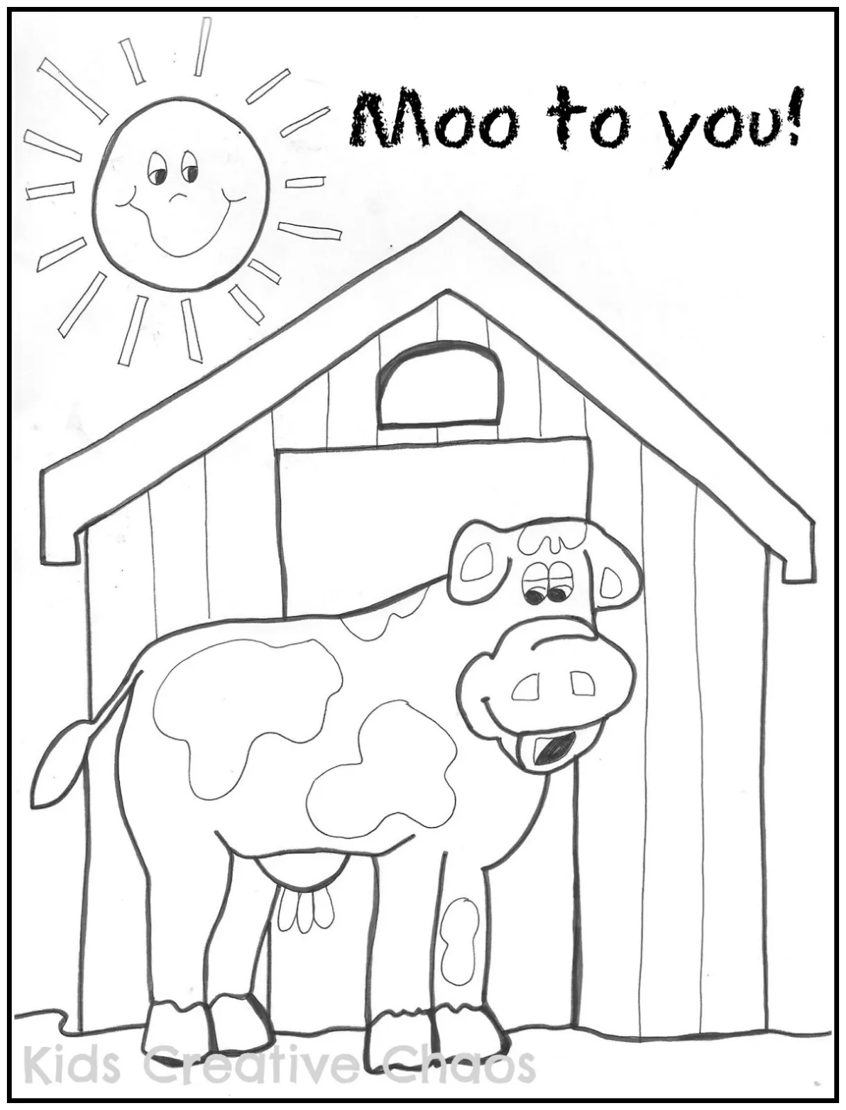 Barn Animals Coloring Pages - boringpop.com
