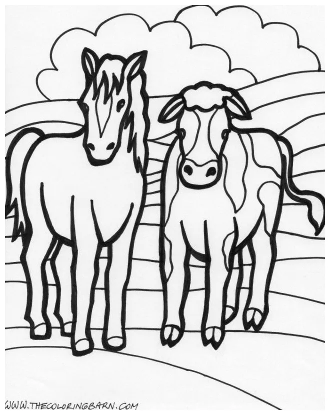 Free Barn Coloring Page, Download Free Barn Coloring Page png images