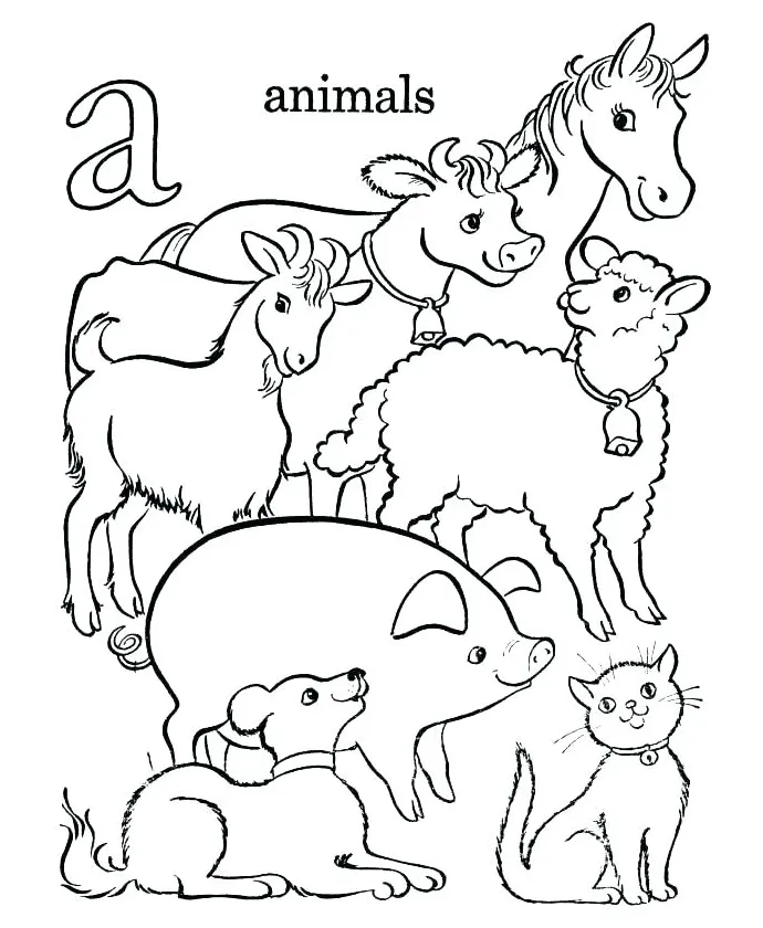 Barn Animals Coloring Pages at GetColorings.com | Free printable