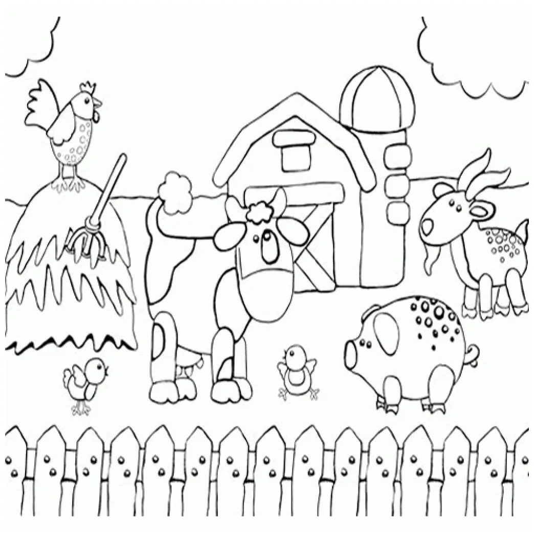 Barn Animals Coloring Pages at GetColorings.com | Free printable