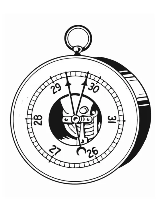 Coloring Page barometer - Free printables - Img 13297