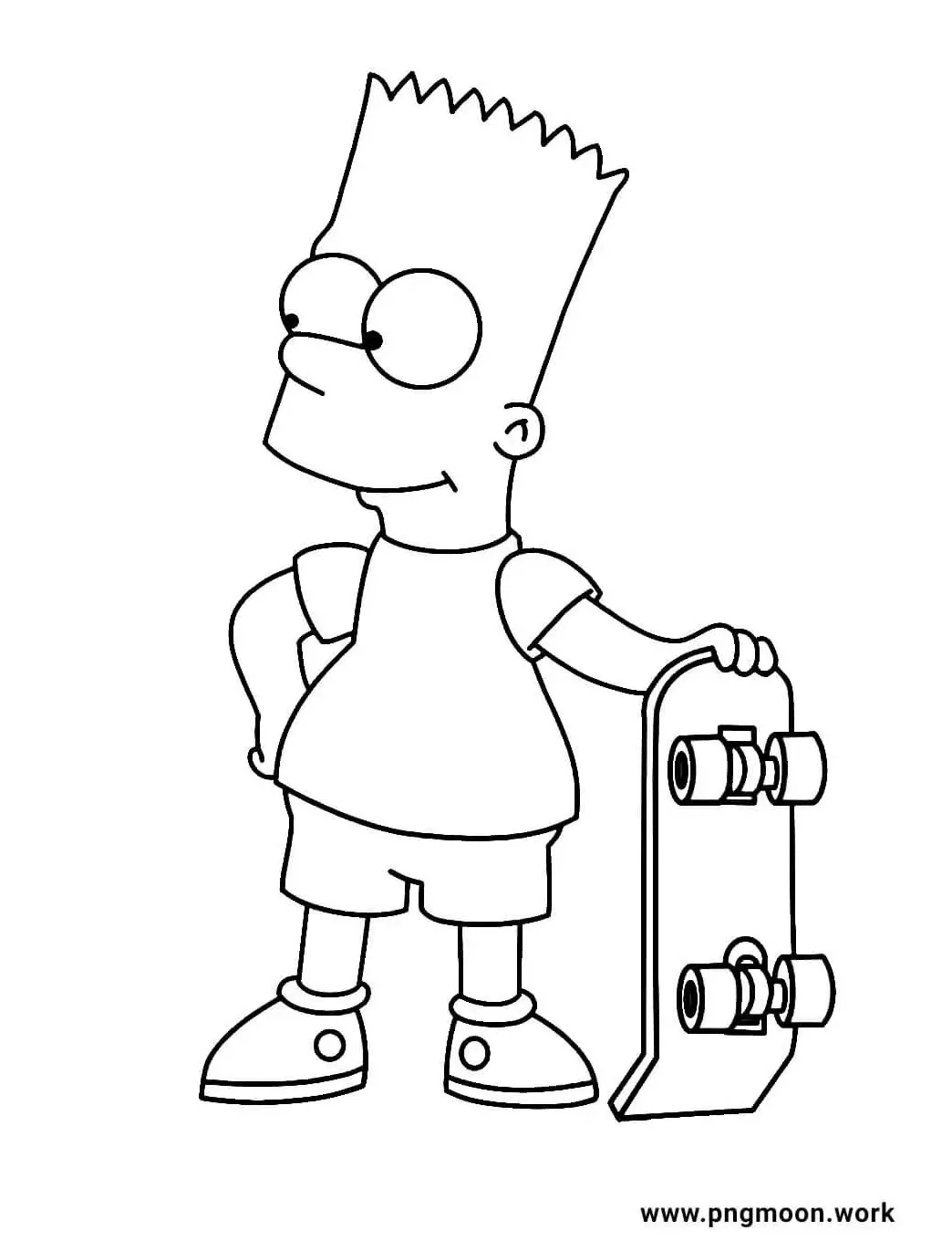 Bart simpson coloring pages artofit