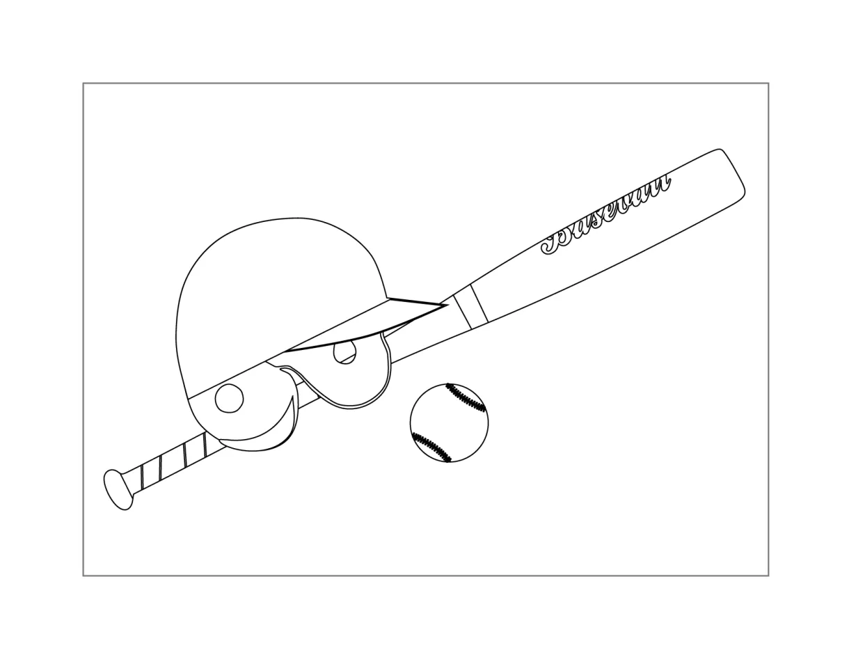 Baseball coloring pages