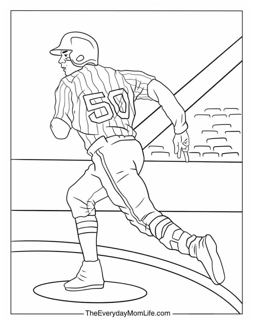Pdf printable baseball coloring pages the everyday mom life