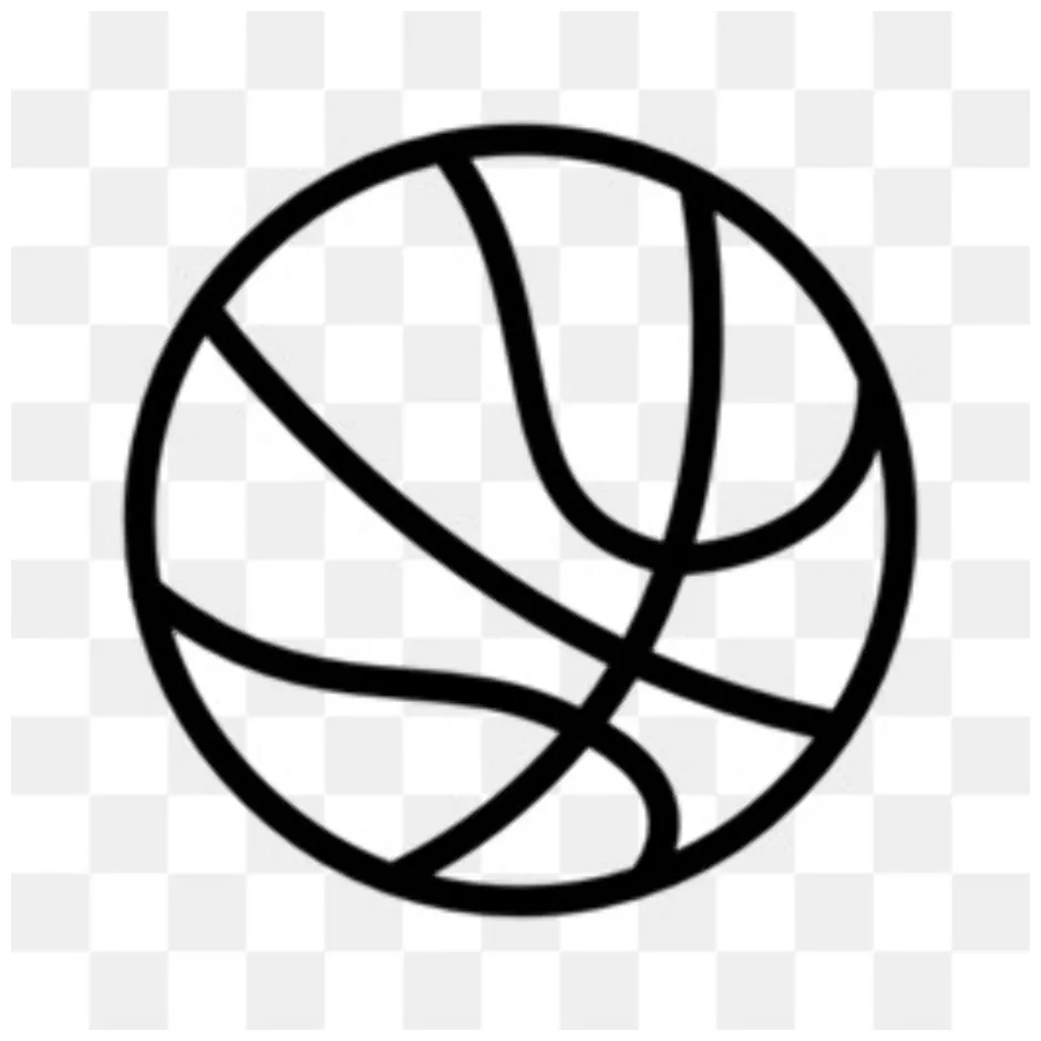 Download high quality basketball transparent outline transparent png