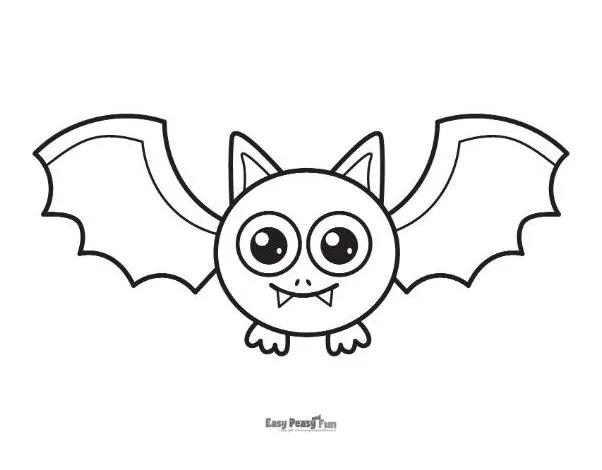 Printable bat coloring pages 35 sheets easy peasy and fun