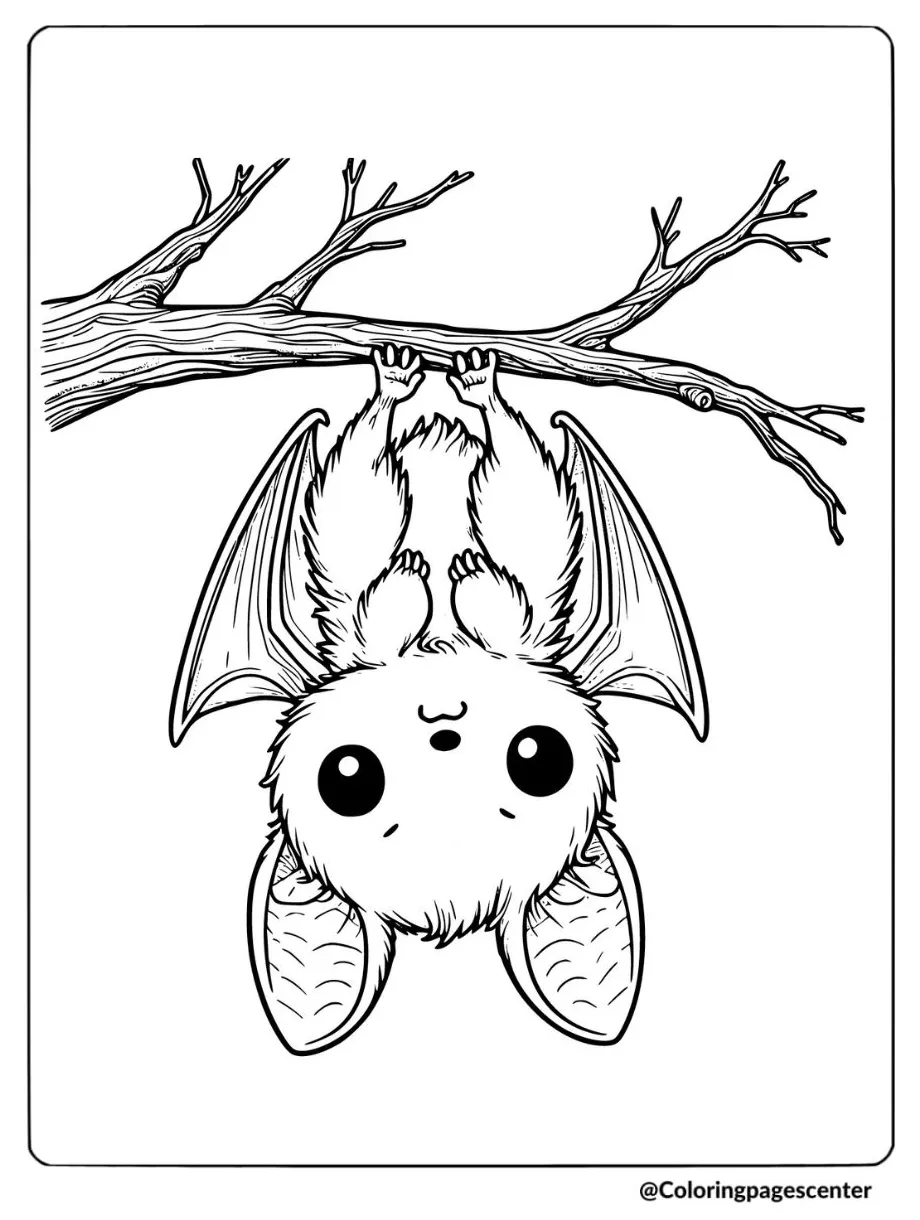 12 free printable cute bat coloring pages