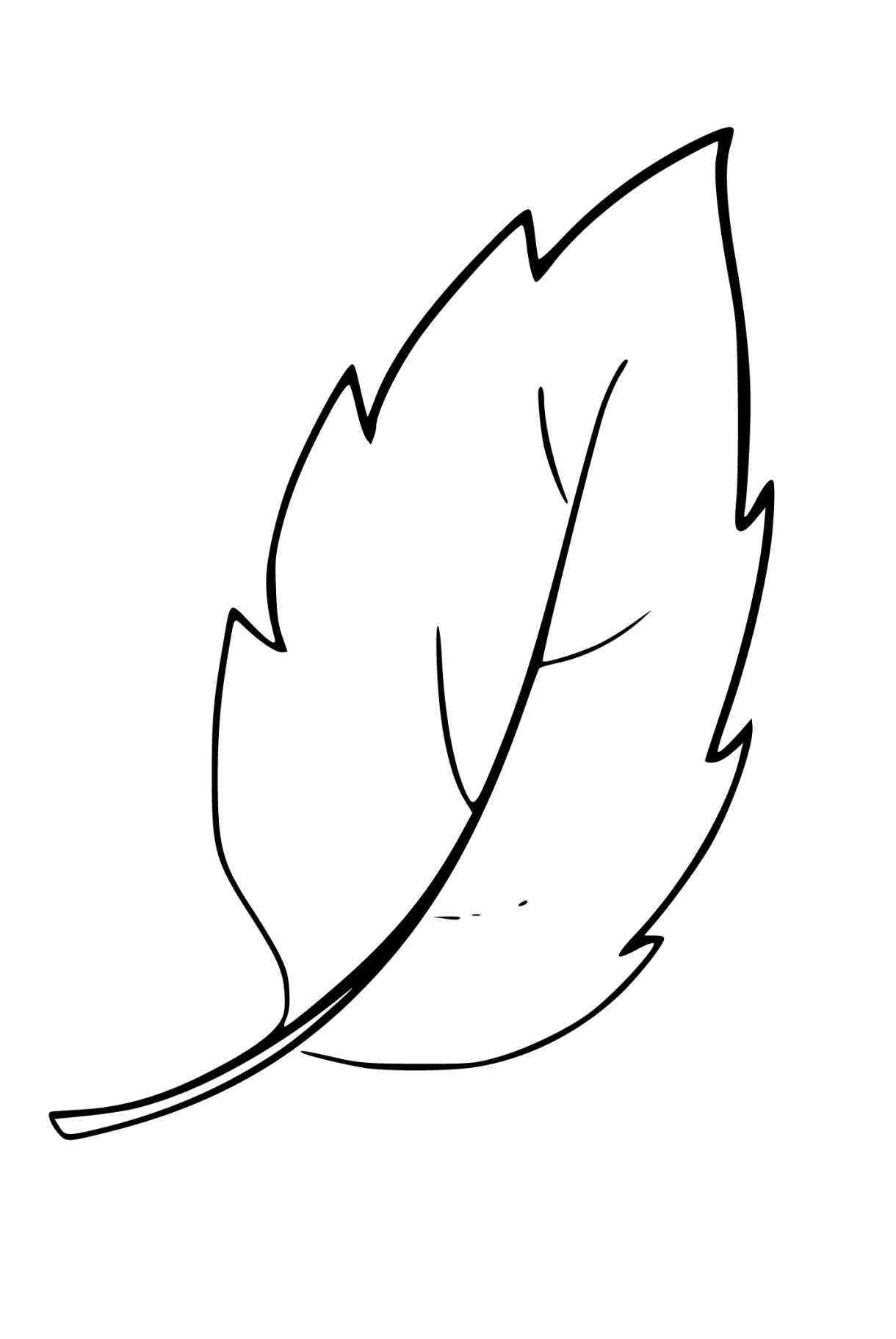 Leaf Coloring Pages (11 Printable Sheets, Simple to Draw, Easy for Kids