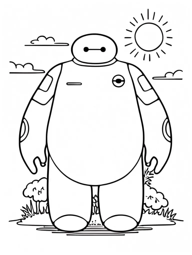 Baymax coloring pages - ColoringLib