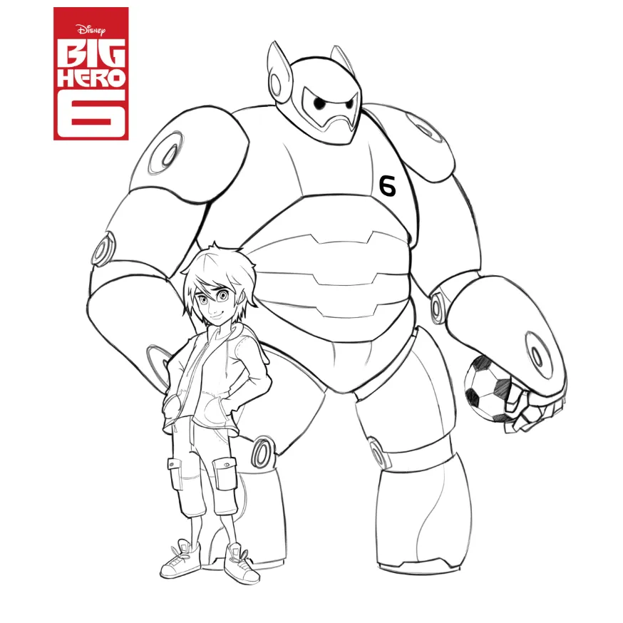 Baymax coloring pages at getcolorings free printable colorings