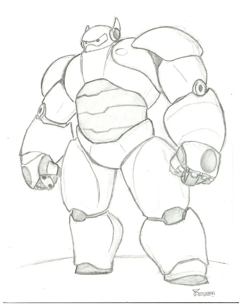 Baymax coloring pages at getcolorings free printable colorings