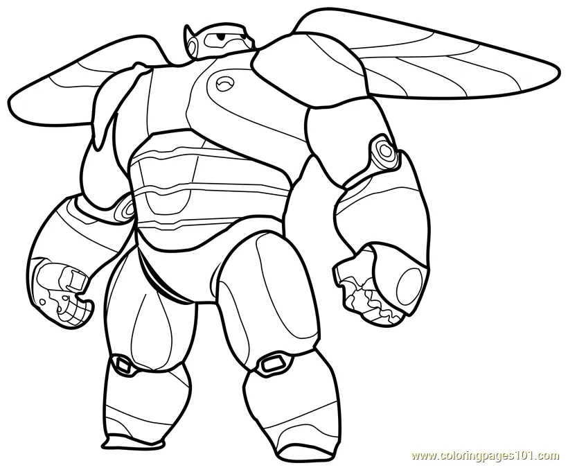 Baymax coloring pages at getcolorings free printable colorings
