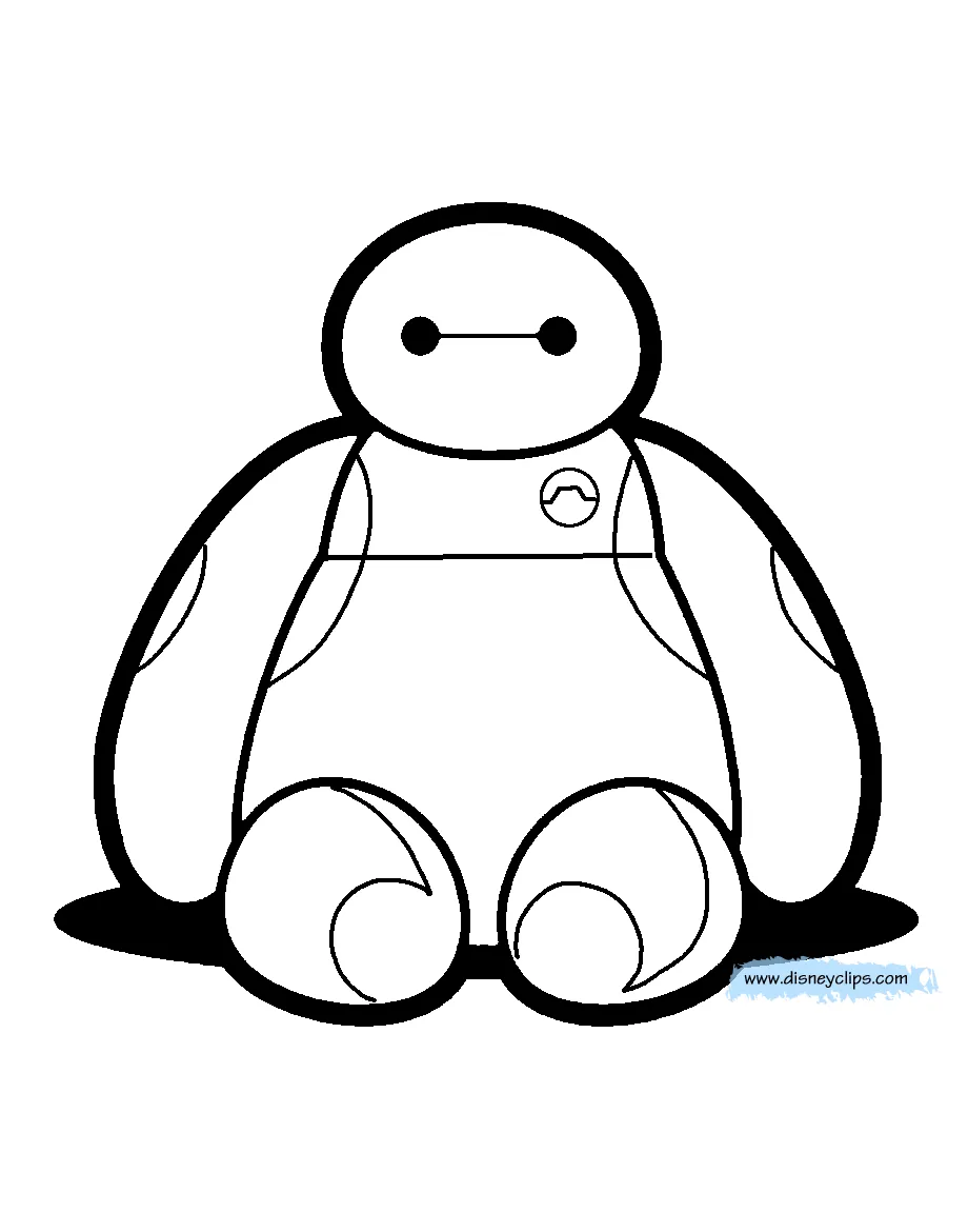 Baymax Coloring Pages - Free Printable Coloring Pages for Kids