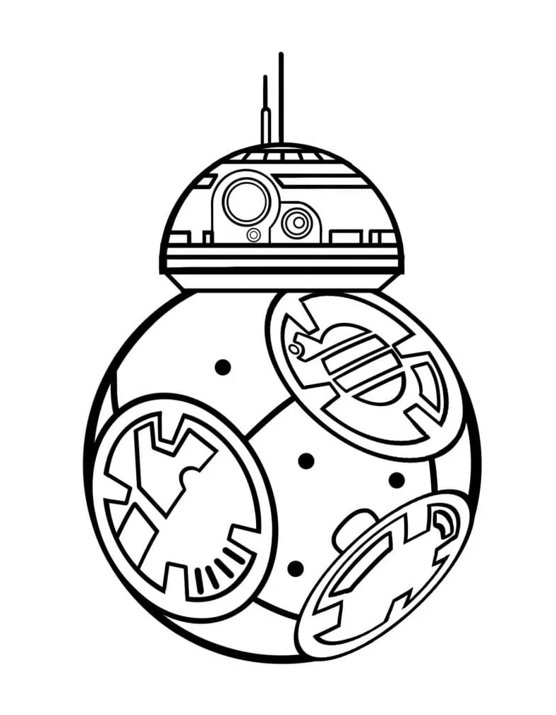Bb8 coloring page free printable coloring pages for kids