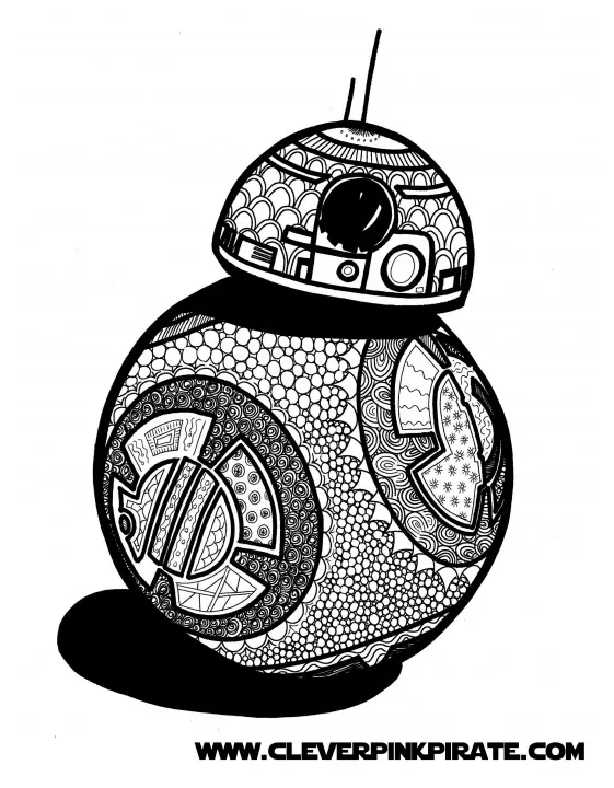 Free printable star wars clever pink pirate