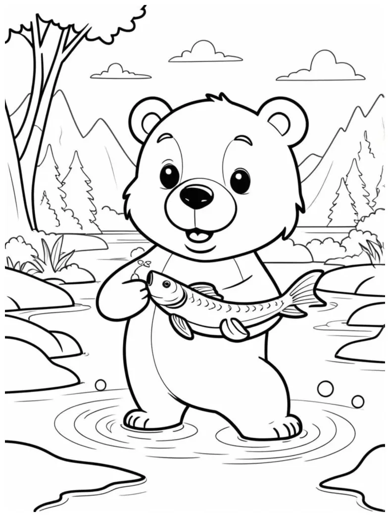 Collection of 25+ printable bear coloring pages coloringpagesforkids