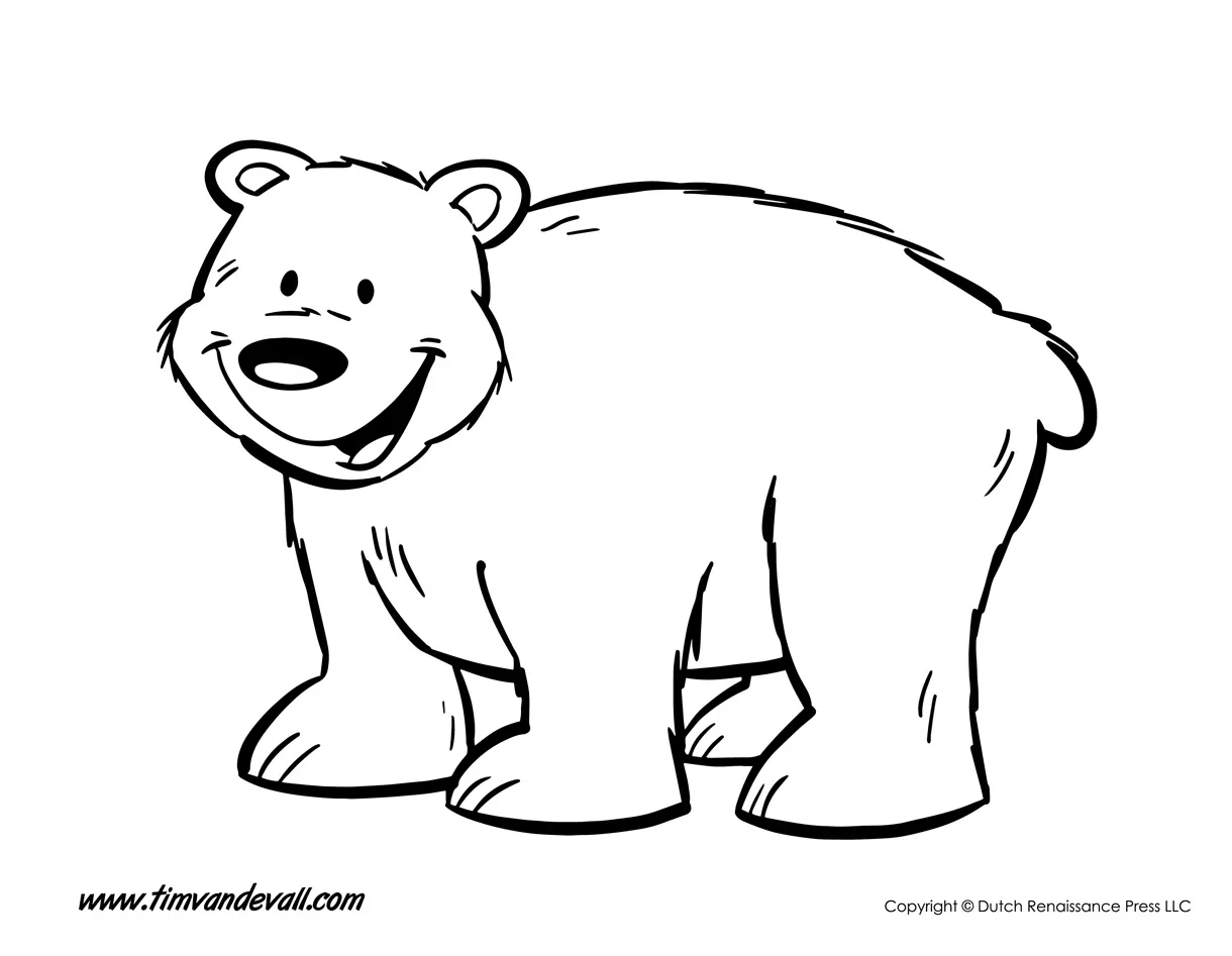 Bear-coloring-page tim's printables printable coloring page