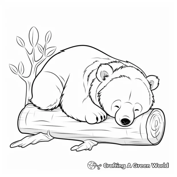 Sleeping bear coloring pages free & printable! printable coloring page