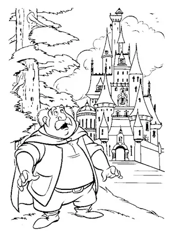 Beauty and coloring pages