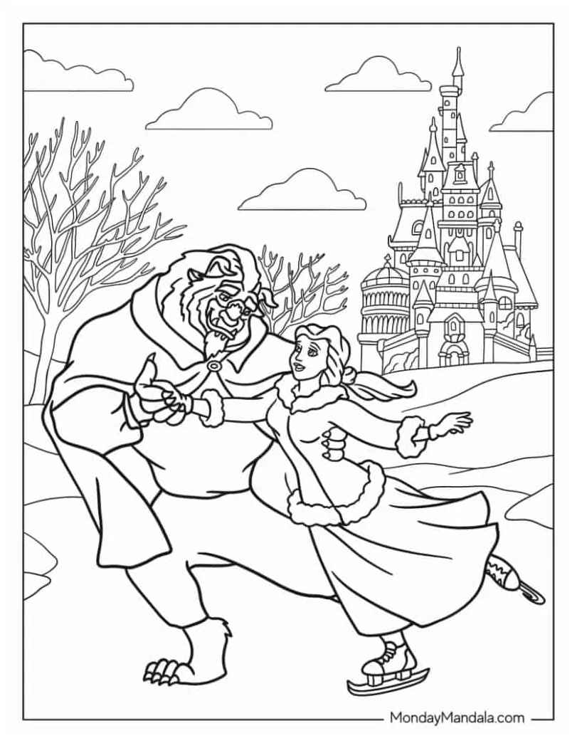 Beauty And The Beast Castle Coloring Pages [2025]