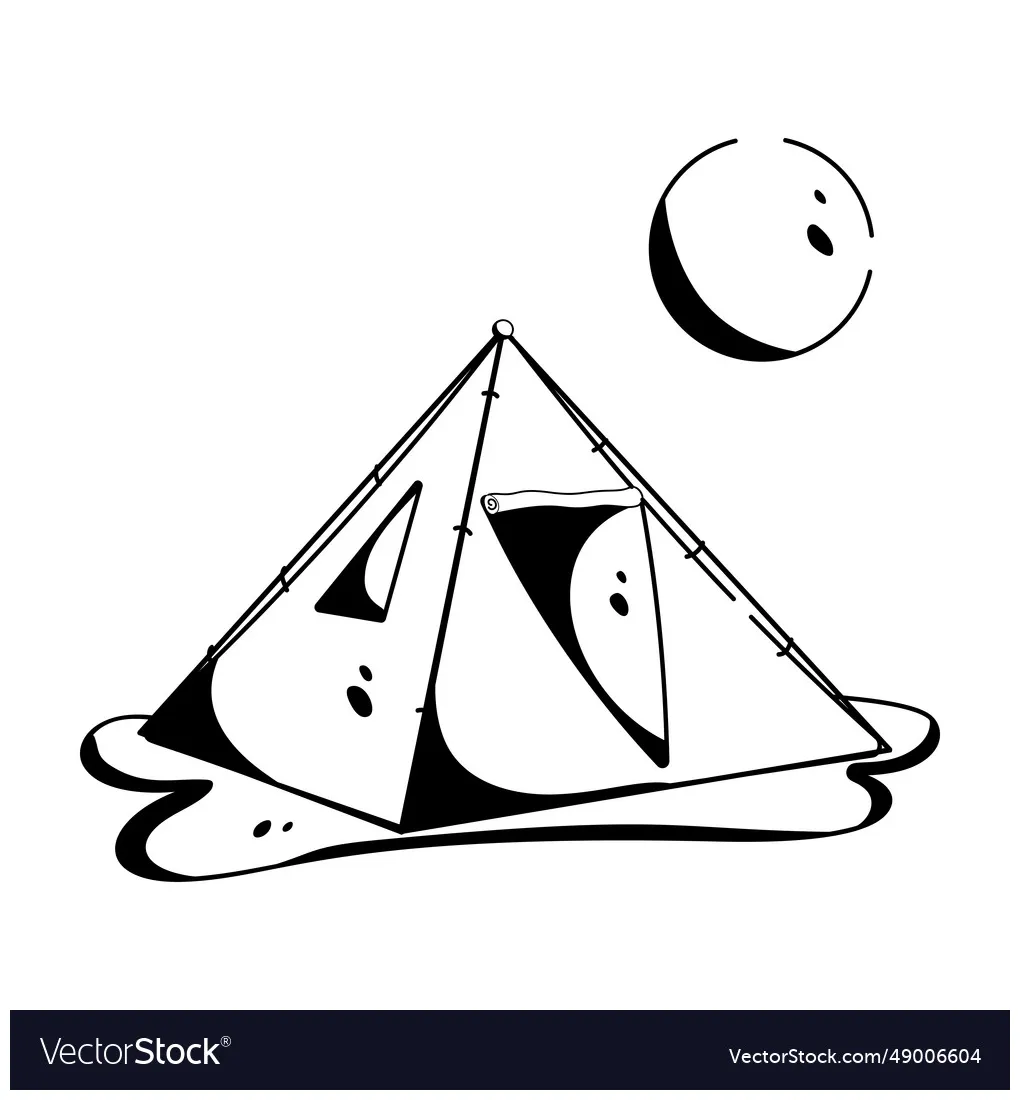 Bedouin tent vector vectorstock