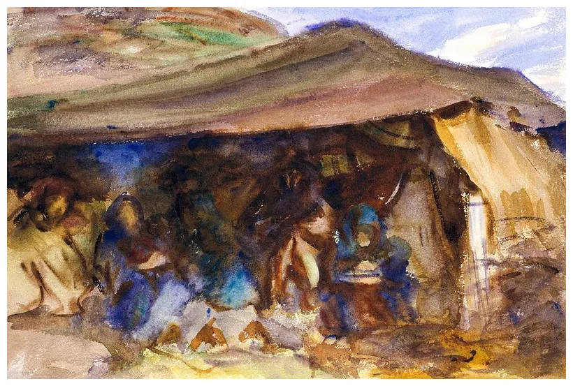 Bedouin tent ca. 1905–1906 john free illustration rawpixel