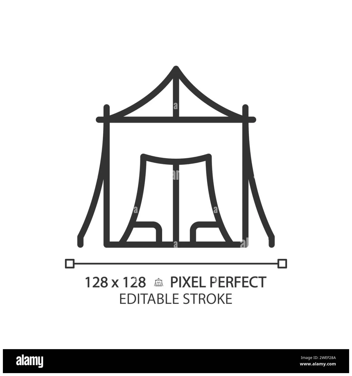 Desert bedouin tent linear icon stock vector & art alamy