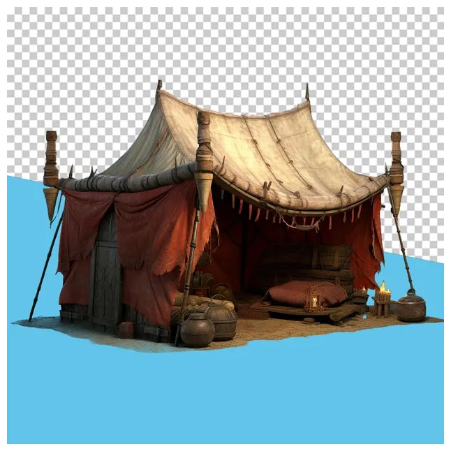 Premium psd bedouin tent