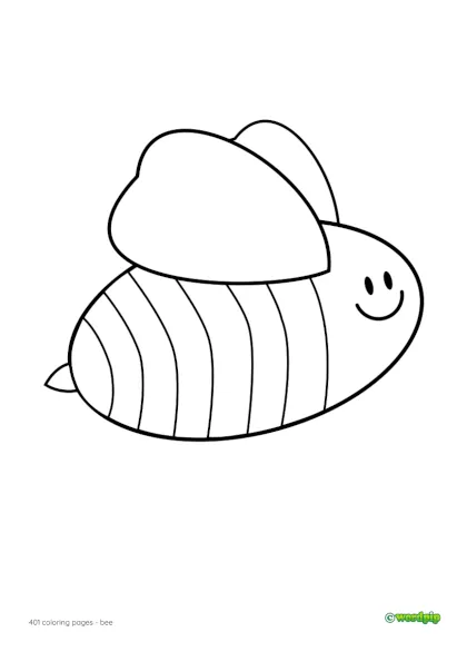Coloring pages bee
