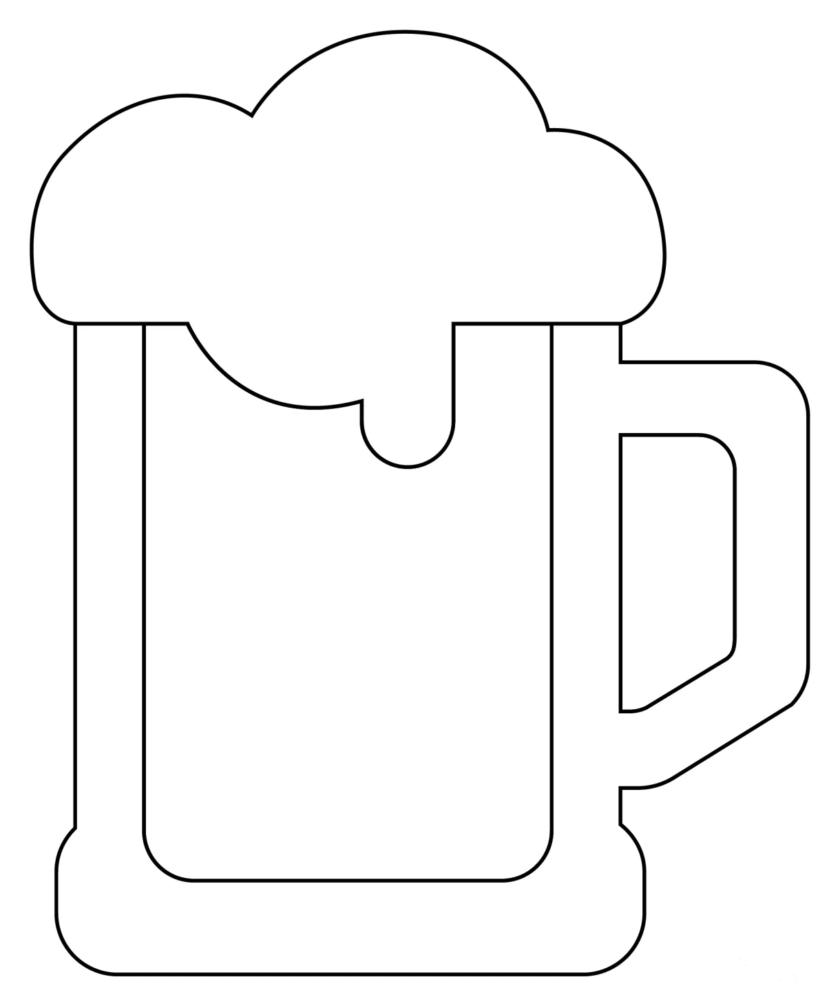 Beer Mug coloring page - ColouringPages