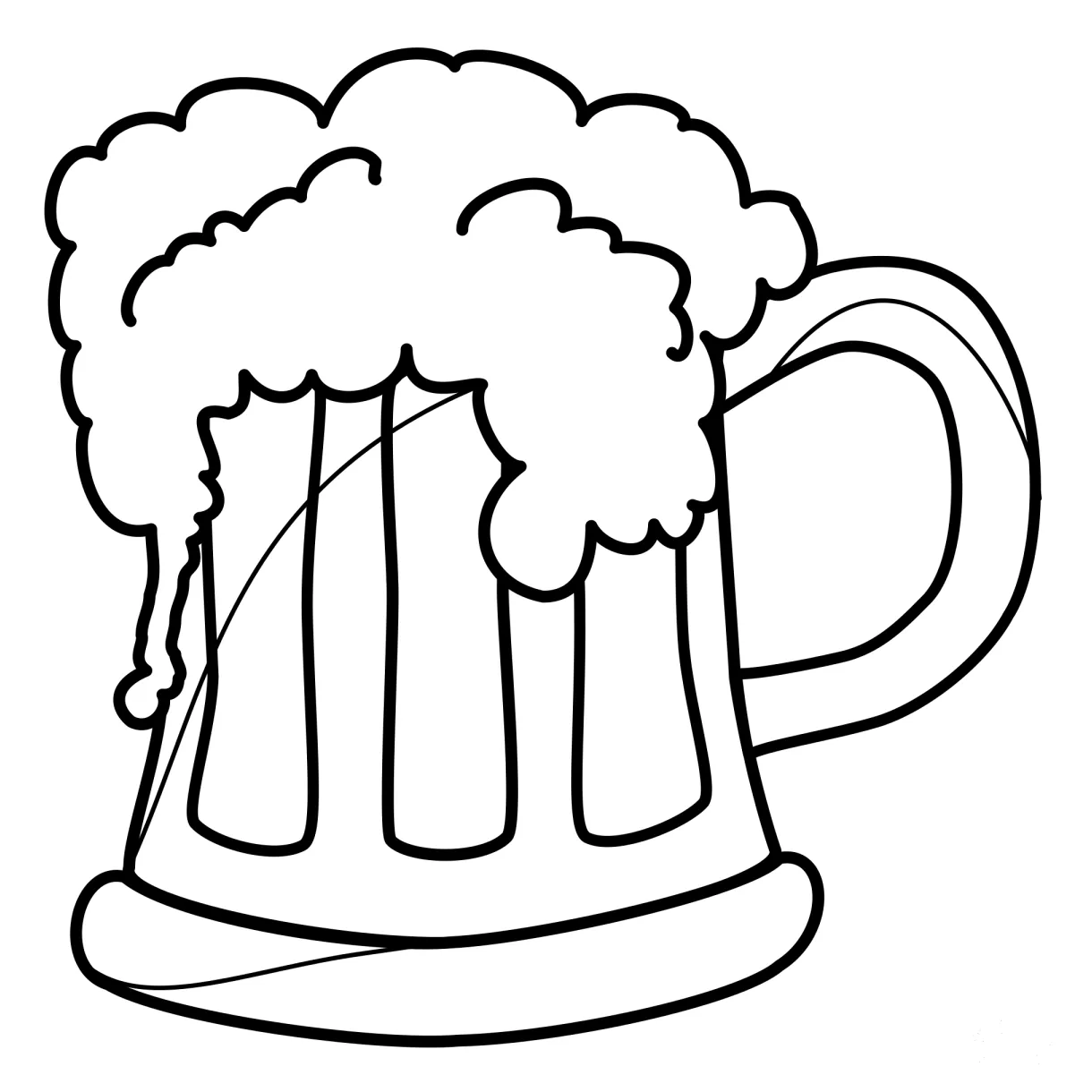 Beer Mug coloring page - ColouringPages