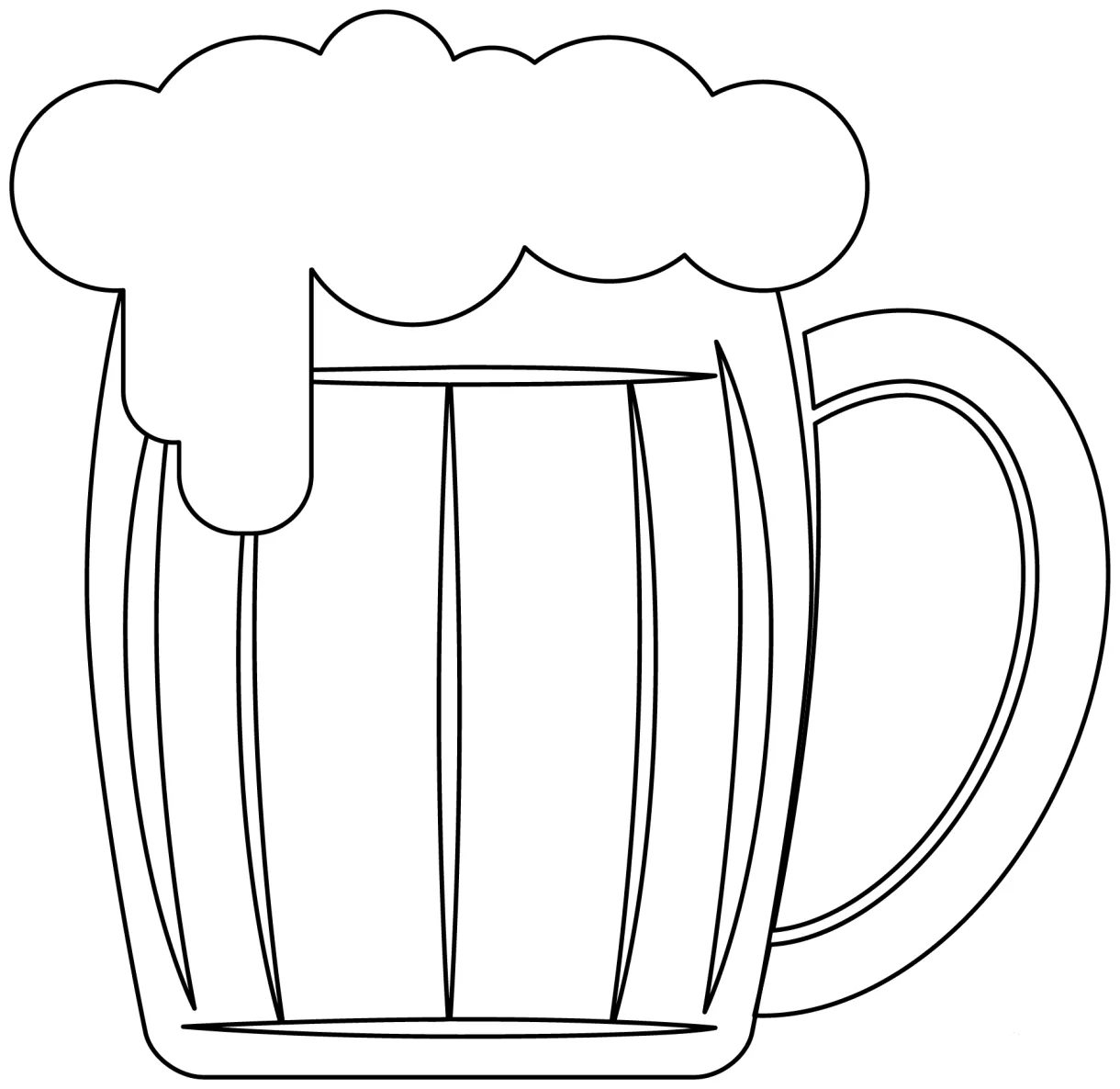 Beer Mug coloring page - ColouringPages