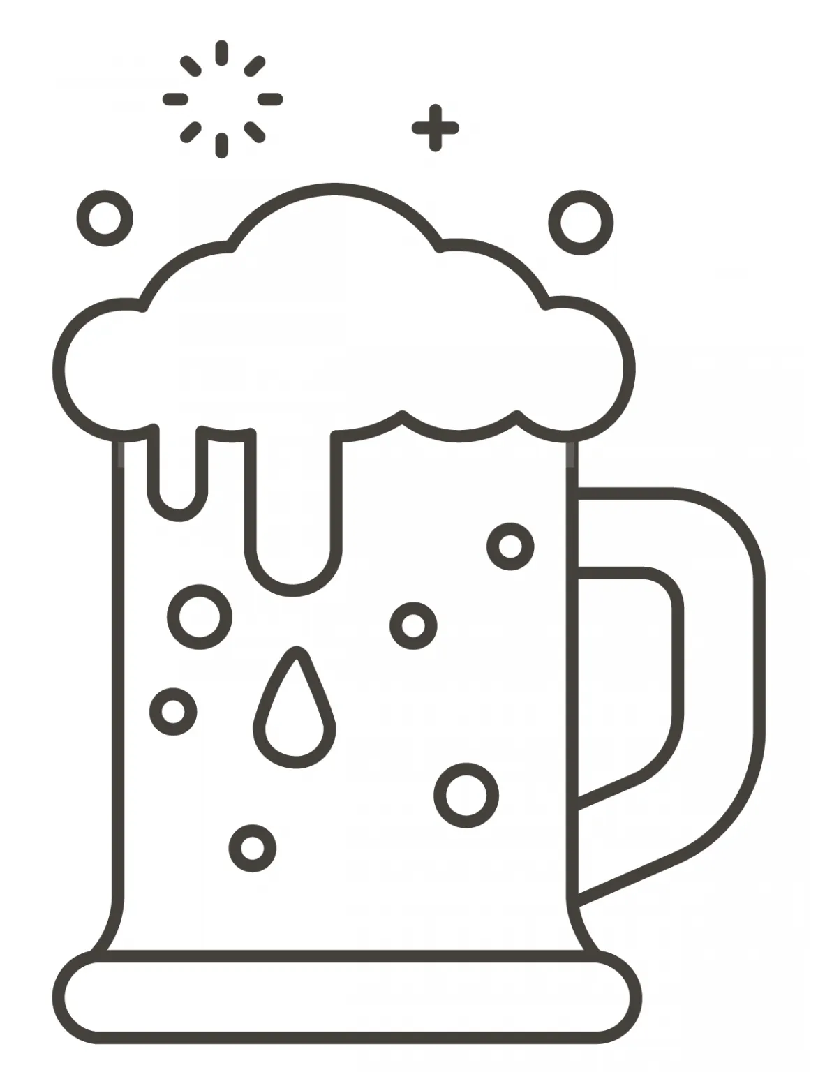 Beer Mug coloring page - ColouringPages