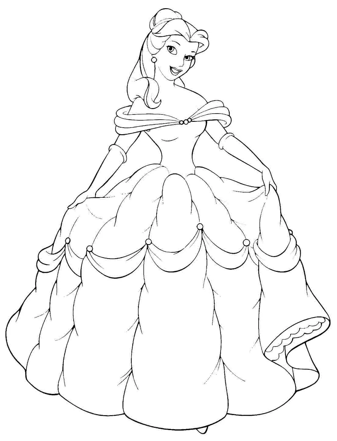 Belle reading coloring pages coloring pages