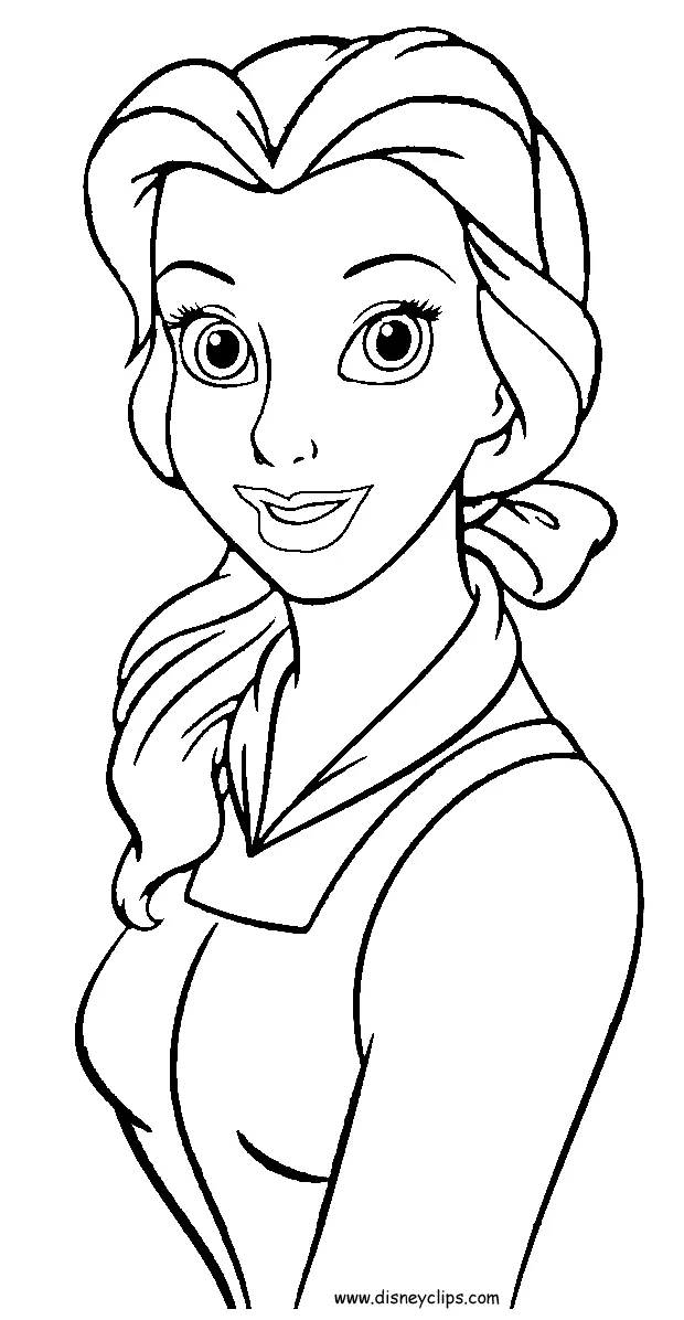 Disney coloring pages belle coloring home