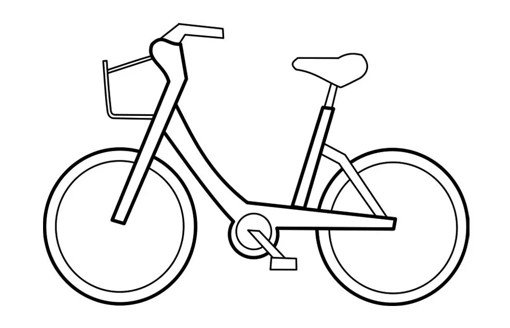 Coloring page bicycle free printables img 22721