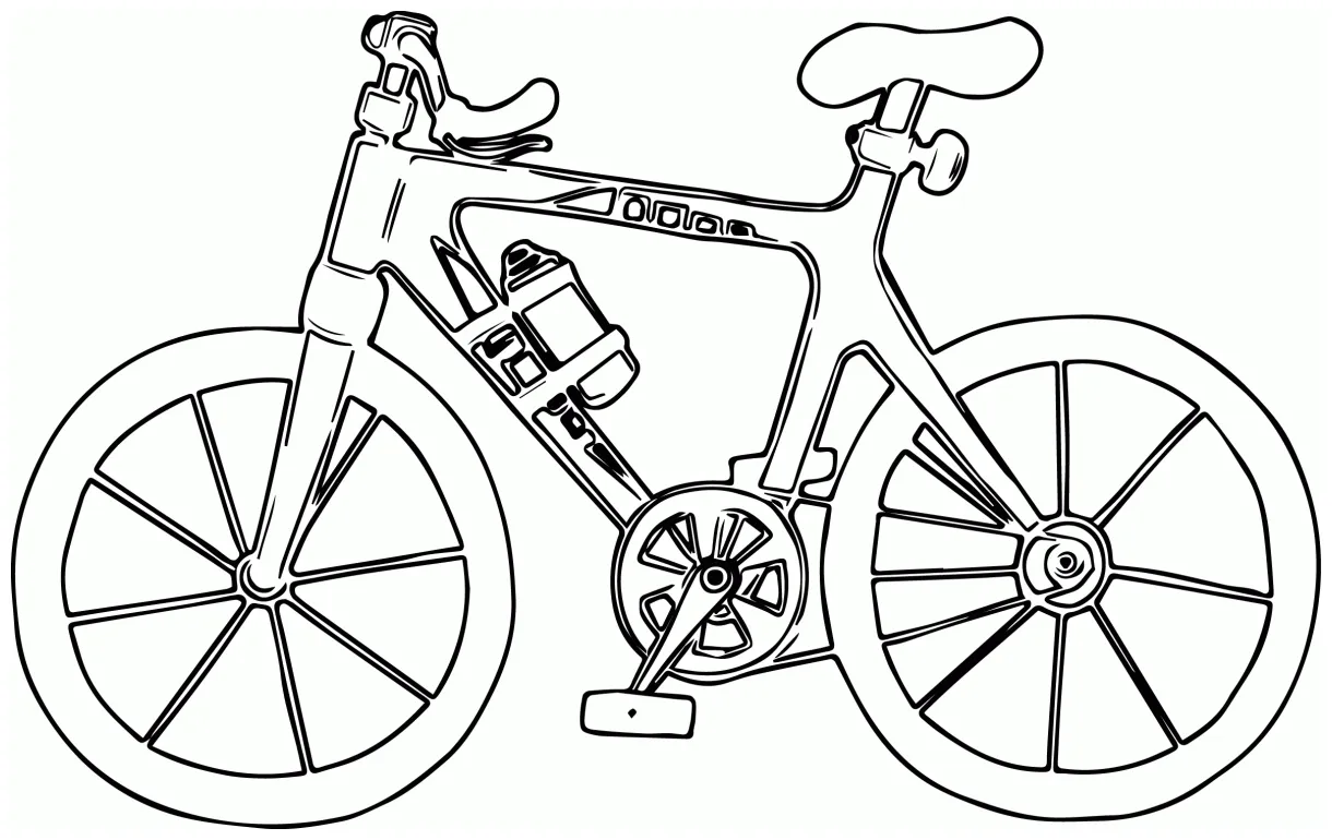 Bike coloring page coloring home