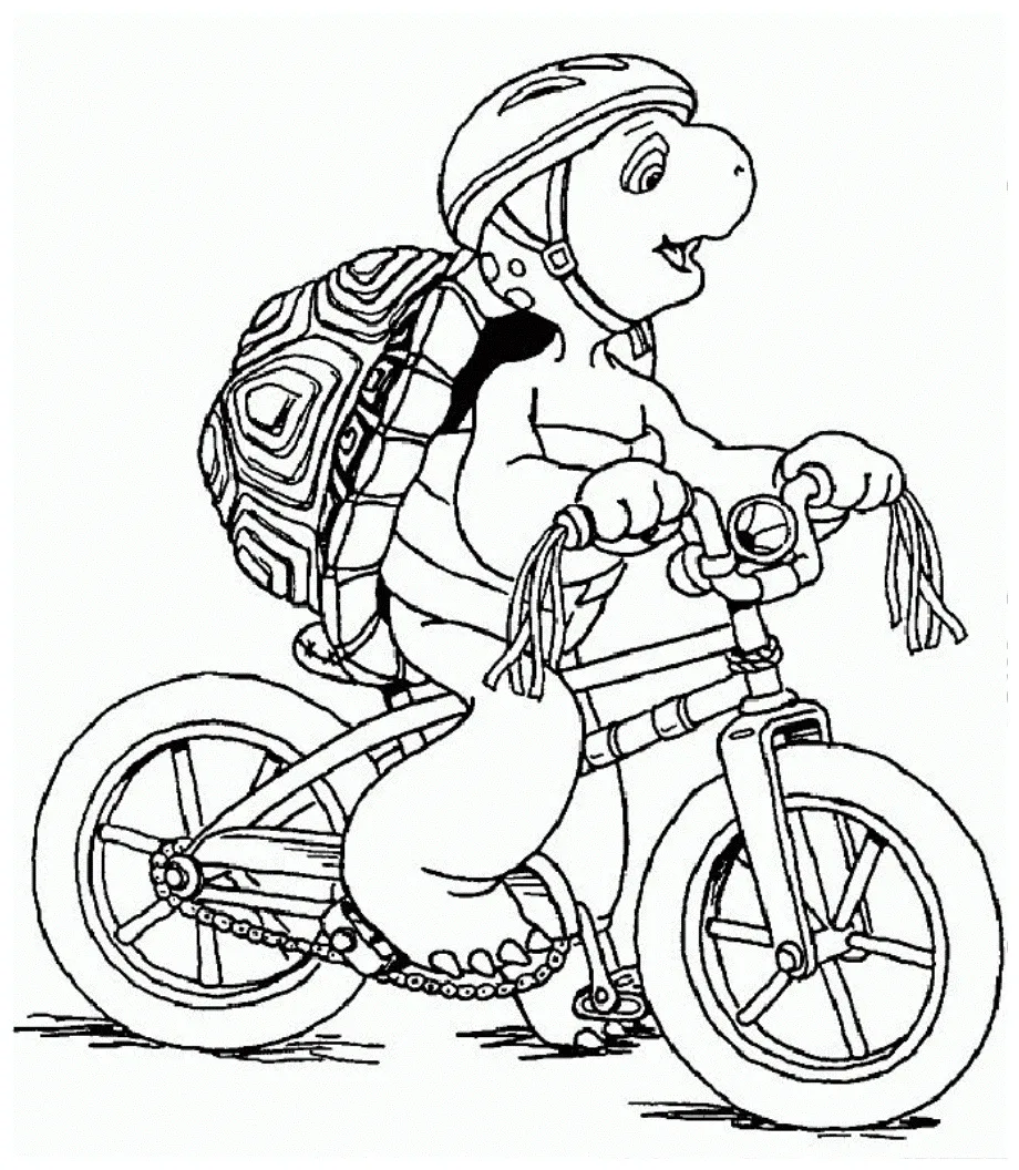 Bicycle coloring coloring pages