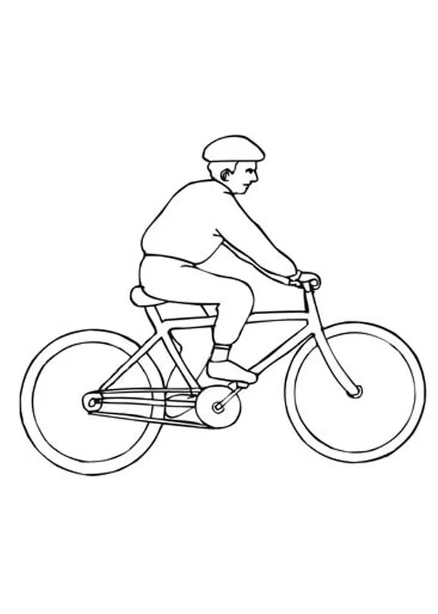 Coloring pages bicycle coloring page